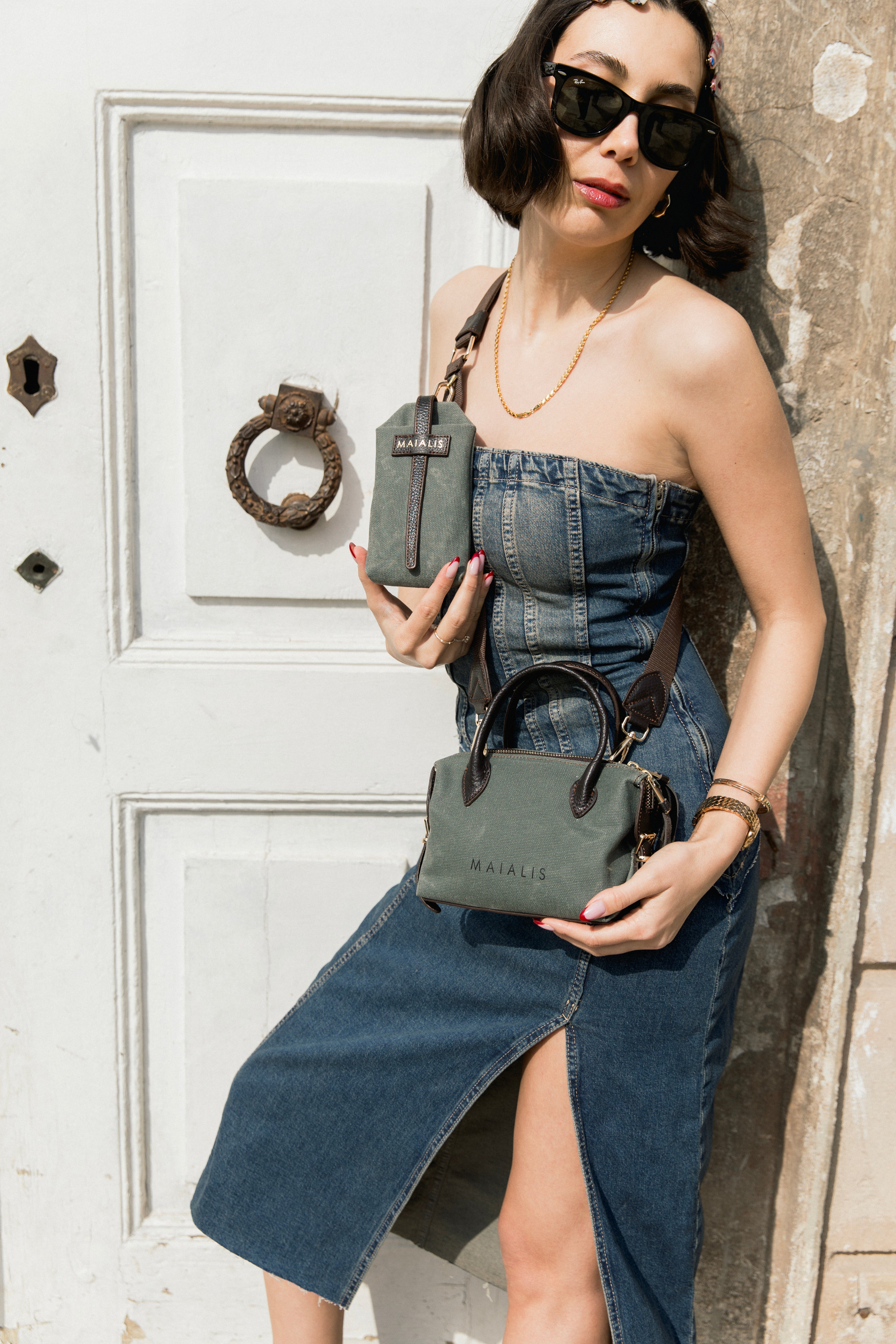 Marcelo Midi Dark Green Canvas